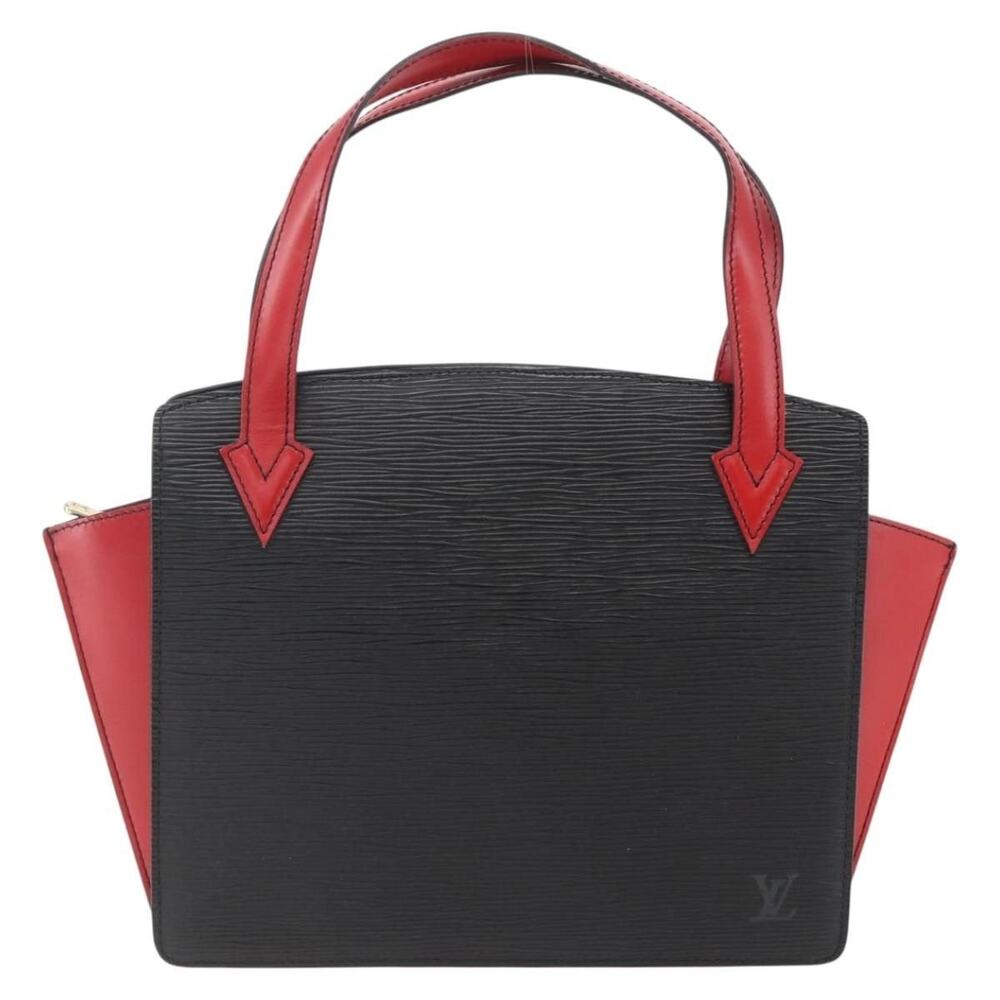 Louis Vuitton Epi Bicolor Varenne Handbag Black